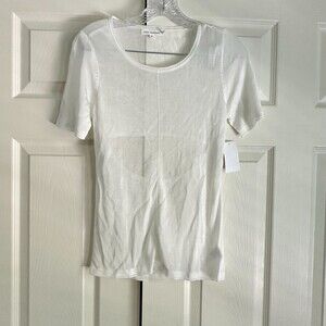 New Good American Knit Top White Size 2